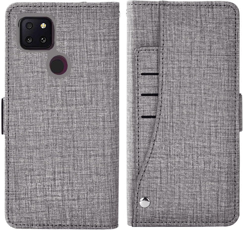 Asuwish Phone Case for T-Mobile Revvl 5G Wallet Cover with Tempered Glass Screen Protector and Wrist Strap Flip Card Holder Slot Stand Cell Tmobil...