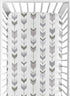 Grey and White Arrow Baby or Toddler Fitted Crib Sheet for Woodland Arrow Collection by Sweet Jojo Designs...