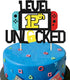 Level 12th Unlocked Cake Topper for Video Game Theme Gaming Party Birthday Anniversary Celebration...