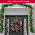 2 Pack Solid Wreath Hanger for Front Door Window Wreath Hooks Holder Over The Door Metal Hook Hangers (White, 12 inch)...
