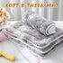4 Pack Ultra Soft Dog Cat Bed Mat with Cute Prints Reversible Fleece Dog Crate Kennel Pad Cozy Washable Thickened Hamster Guinea Pig Bed Pet Bed M...