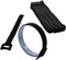 Cable Management Ties(30) 8" Reusable Self-Gripping Cord Straps- Organize Cables, Cords, and Wires- Simple Cord Organizer for Desks and Office (Bl...