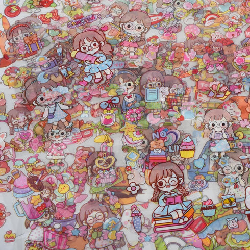 Kawaii Japanese Stationery Letter Stickers -100 Sheets Cute Scrapbook Stickers Kuromi Stickers for Card Making Craft Notebooks Album Crafter Gifts...