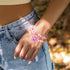 190Pcs 8mm Frosted Acrylic Round Beads Lilac Small Lanyard Beads Cute Kandi Beads Pastel Pony Beads for Crafts DIY Friendship Bracelet Jewelry Mak...