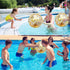 TURNMEON 6 Pcs 20 Inch Jumbo Sequins Beach Ball Pool Toys Balls Glitters Inflatable Clear Beach Ball Swimming Pool Water Beach Toys Outdoor Summer...