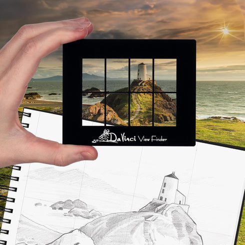 Creative Mark Davinci Artist Viewfinder - 3" x 4" Viewfinder for Drawing Allows Scene or Object in Eight Sections...