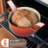 3 PCS Silicone Bread Slings for Dutch Oven, Reusable Sourdough Bread Sling with Long Handle, Non-Stick & Easy Clean Silicone Baking Mats, Heat Res...
