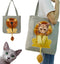 Lion-Shaped Show Head Pet Canvas Shaped Shoulder Bag?Pet Out Bag, Outcrop, Pet Out Shoulder Bag. (Dark grey-Large)...