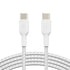 Belkin BoostCharge Braided USB-C to USB-C Cable (1M/3.3ft) for iPhone 15, iPhone 15 Pro, iPhone 15 Pro Max, iPhone 15 Plus, Galaxy S23, S22, Note1...