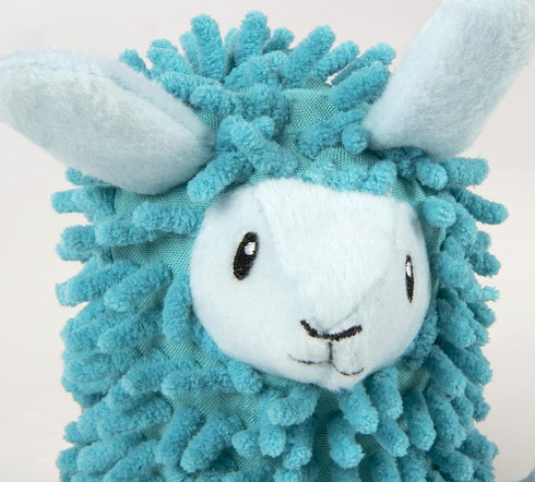 goDog Llamas Noodle Squeaky Plush Dog Toy, Chew Guard Technology - Blue, Small...