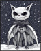 Posterizer 1 pcs- holloween theme-Jack Skellington inspired bat-Gothic Art-Art for Animal Lovers- Living Room Bedroom Decor- unframed wall art...
