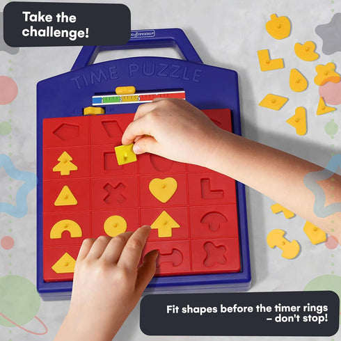 Winning Fingers Shape Toy Puzzle Game – Pop Up Board Game with Shape Puzzles - Two Players Concentration Games Puzzle Board Matching Game - Educat...