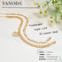 YANODA Initial Ankle Bracelets for Women 14K Gold Plated Layered Figaro Cuban Chain Letter Initial Anklets Handmade Letter A-Z Gold Anklets for Wo...