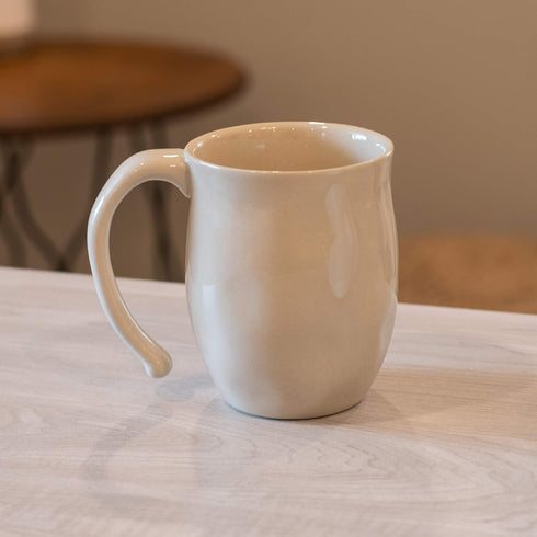 DEMDACO Mom Heart Cream Inspirational 16 ounce Ceramic Stoneware Coffee Mug...