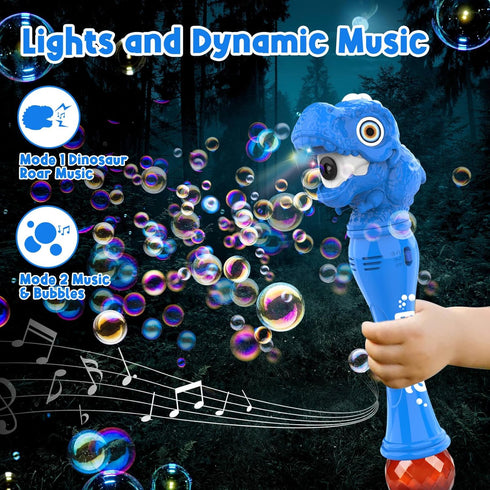 Bubble Wand Toys for 3 4 5 6 7 8 Years Old Boys: Bubbles Machine Bubble Blower for Toddlers 1-3 Outdoor Toys for Toddlers Age 1-3 Dinosaur Toys fo...