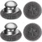 4pcs Steel Wool Scrubber with Replacement Wire Pads Set, Stainless Steel Scrubber with Handle for Scouring Stubborn Messes from Cast Iron, Pots, P...