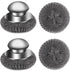 4pcs Steel Wool Scrubber with Replacement Wire Pads Set, Stainless Steel Scrubber with Handle for Scouring Stubborn Messes from Cast Iron, Pots, P...
