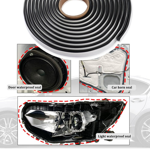 13FT Car Headlight Sealant Butyl Tape,Butyl Rubber Sealant Blocks Dust Water Noise,Universal Butyl Sealant Tape Car Accessories for Car Headlights...