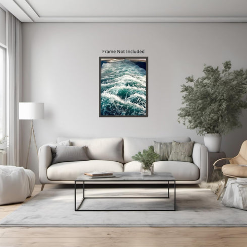 Posterizer 1 pcs-ocean waves-beautiful nature art work 2-Landscape & Nature Art-Coastal & Nautical Art-Decor for Home & Office- unframed wall art...