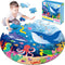 22.8 inch Jumbo Floor Puzzle for Kids Under The Sea Large Floor Puzzle Underwater World Round Puzzles for Toddler Children 4-6 Years Ocean Theme D...
