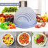 Snap Salad Cutter Bowl,Salad Chopper,Multi-Functional Fast Salad Cutter Bowl,Salad Cutter Bowl with Lid Fast Vegetable Cut Set,Salad Chopper Bowl ...