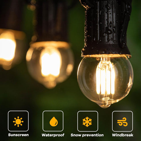 Dimmable Low Watt LED Bulbs 3 Watt, 25 Watt Small Light Bulbs,E26 Screw Base G40 Globe Edison Light Bulbs,Warm White 2700K for Bedroom?Bathroom Li...