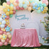 PartyDelight Sequin Tablecloth Fuchsia Pink Sparkly Table Cloth Overlay Square 50"x50"...
