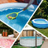 Pool Net Total Length 26.8 inches, Swimming Pool Skimmer Net with Aluminum Pole for Fast Cleaning Ponds, Hot Tub, and Spas, Pool Cleaner Supplies ...