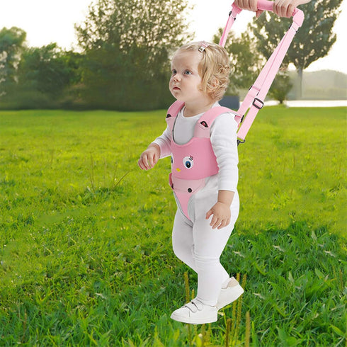 IULONEE Baby Walker, Handheld Kids Toddler Walking Harness Helper Assistant Protective Belt Child Activity Walker Adjustable Standing Up Walking L...