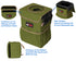 EPAuto Waterproof Car Trash Can with Lid and Storage Pockets, 2.5 Gallon Leakproof, Green...