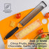 Deiss LUX Fine Grater & Lemon Zester, Parmesan Cheese Grater Handheld - Spices, Citrus Fruits, Hard Cheeses, Garlic, Chocolate, Nuts, Ginger Grate...