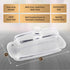 Bezrat Glass Butter Dish | Premium Butter Dish with Lid and Easy Grip Handle | Easy to Use and 100% Food Safe - Dishwasher Safe | Classic Addition...