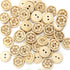 Pack of 50pcs 1/2 Inch Buttons for Sewing, Coconut Shell Flower Wooden Button Perfect for Men's Shirts, Scrap-Booking, Jewelry, Quilts, and DIY Cr...