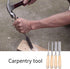 Semicircle Chisel Inner Edge Woodworking Gouge for Carpenter Wood Hand Chisel Tool Pack of 4...