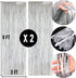 Dazzle Bright 2 Pack Backdrop Curtain, 3FT x 8FT Metallic Tinsel Foil Fringe Curtains Photo Booth Background for Baby Shower Party Birthday Weddin...