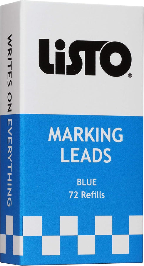 Listo 162 Marking Pencils Refill - Box of 72, Grease Pencils/China Marking Pencils/Wax Pencils - Made in USA (Blue)...