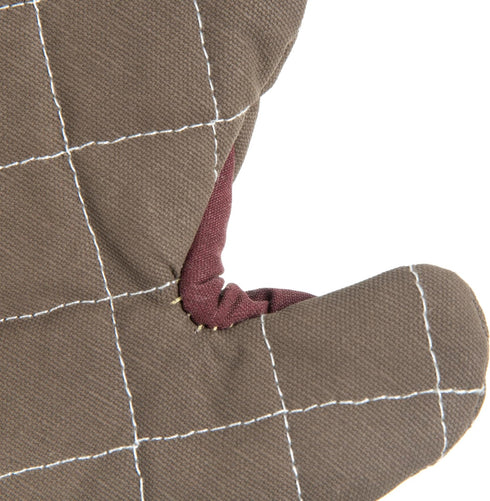 San Jamar 800FG13 BestGuard Commercial Heat Protection Up To 450° F Oven Mitts (Pair), 13" Length, Tan...