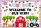 97Pcs Farm Animals Bulletin Board Kit Farmhouse Themed Bulletin Board Set Barnyard Animals Decoration Borders Cutouts with Glue Points for Farm Pa...