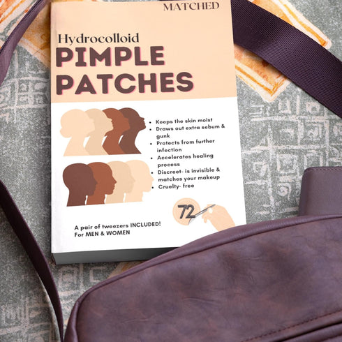 MATCHED Hydrocolloid Pimple Patches - Truly Invisible Pimple Patches - 3 Sizes, 72-Count(1 Pack )- Acne patches that match your skin tone & makeup...