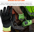 Ergodyne unisex adult Nitrile-coated ANSI A4 Nitrile Coated CR Gloves, Lime, Extra Large US, Factory...