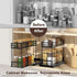 Tikea Spice Rack Organizer, 2-Tier Pull Out Seasoning Rack for Kitchen Cabinet, Spice Drawer Organizer Shelf for Small Space, Condiment Storage, 5...