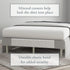 Bed Maker’s Never Lift Your Mattress Bed Skirt, Designed for Box Spring Beds, Split Corners, 14 Inch Drop Length, Full, Silver...