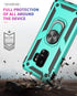 Androgate for Samsung Galaxy S9 Case with HD Screen Protectors, Military-Grade Metal Ring Holder Kickstand 15ft Drop Tested Shockproof Cover Case ...