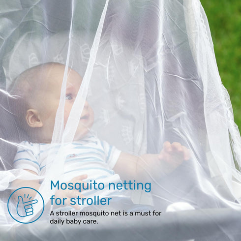Enovoe Pink Mosquito Net for Baby Stroller - Durable Cover for Cribs, Bassinets, Cradles & Playards...