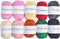 TYH Supplies Assorted Yarn Set - 10-Pack, 100% Acrylic, Medium Weight, Soft Hand, 10 Colors, 44 Yards Each, Knitting & Crochet Supplies...