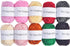 TYH Supplies Assorted Yarn Set - 10-Pack, 100% Acrylic, Medium Weight, Soft Hand, 10 Colors, 44 Yards Each, Knitting & Crochet Supplies...