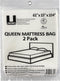 uBoxes Queen Size Mattress Covers/Bags 61" x 15" x 104" (Pack of 2) Moving Supplies...