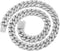 Cuban Link Dog Collar Gold Silver Color Metal Dog Chain Collar Cuban Diamond Chain Pet Collars for Dogs Cats Jewelry 8/10/14/16/18/20/24/28 Inch (...