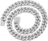 Cuban Link Dog Collar Gold Silver Color Metal Dog Chain Collar Cuban Diamond Chain Pet Collars for Dogs Cats Jewelry 8/10/14/16/18/20/24/28 Inch (...