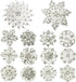 kilofly 14pc Bridal Rhinestone Crystal Flower Bouquet Corsage Wedding Brooch Pin...